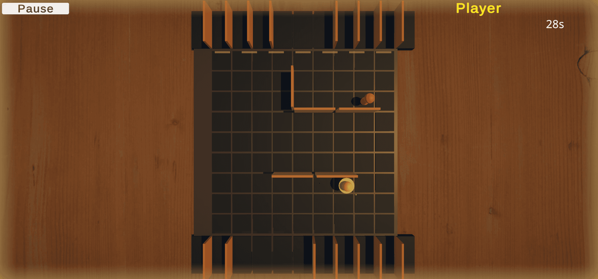 Corridor Duel two-player board match with pawns and placed walls.